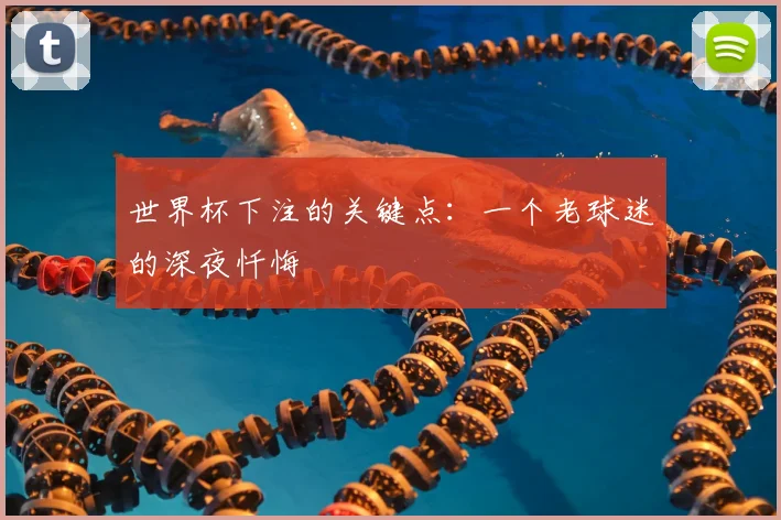 世界杯下注的关键点:一个老球迷的深夜忏悔